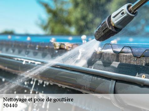 Nettoyage et pose de gouttière  50440